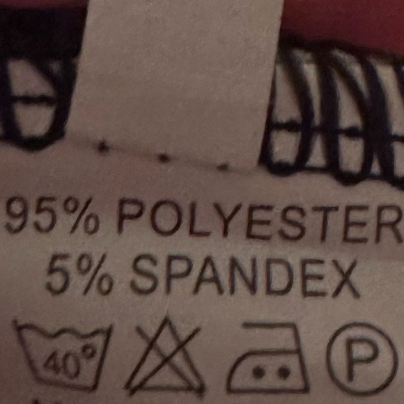 Boutique Me Navy & White w/ Aqua Trim LS Top; Medium; EUC worn once - Picture 6 of 8